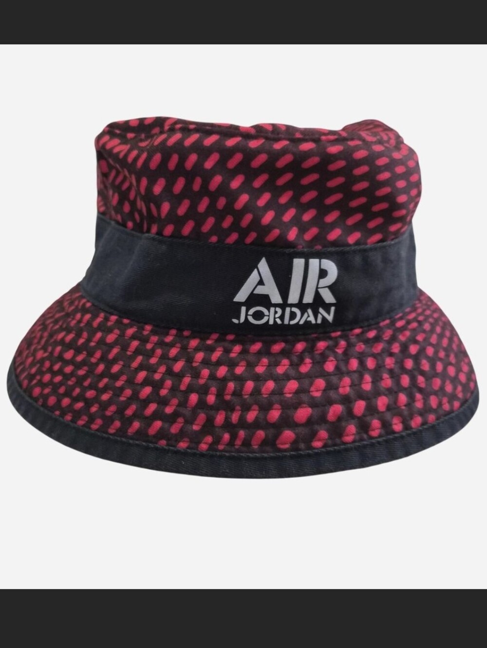 Jordan Pink and Black AIR Logo Kids Bucket Hat